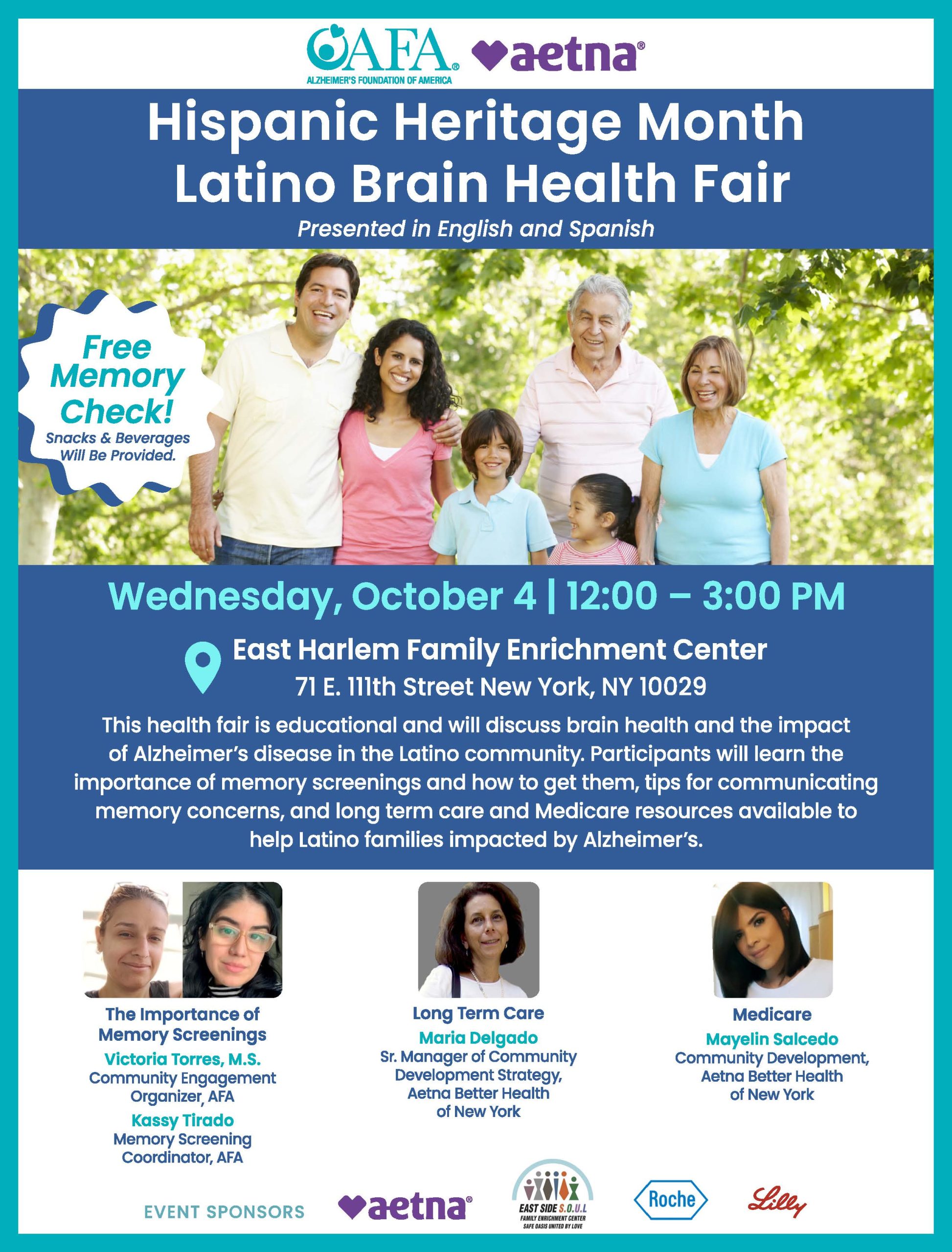Hispanic Heritage Month Latino Brain Health Fair | Alzheimer's ...