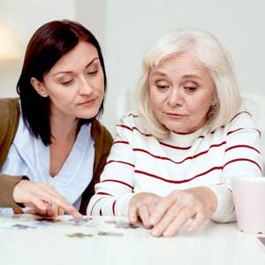 caregiver and patient