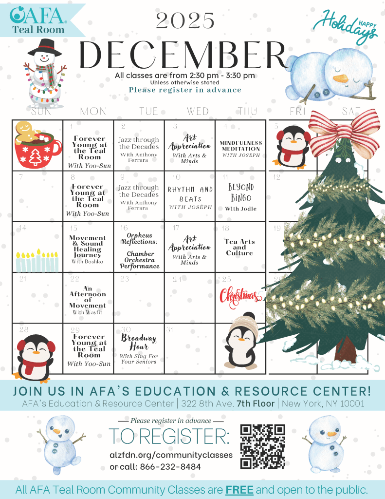 December 2025 Teal Room Calendar Final