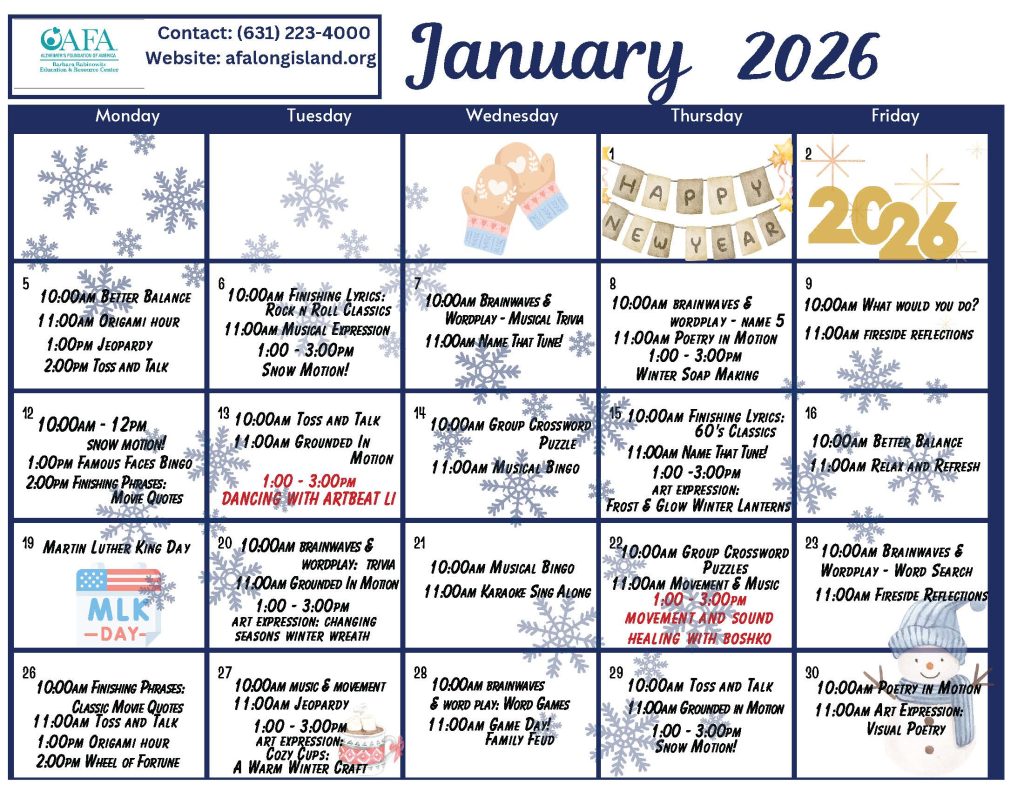 January Calendar